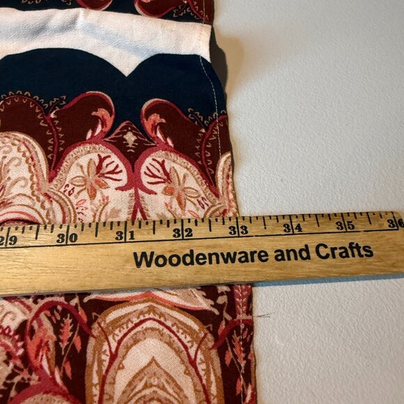 Free People Women 10 Ossie Vibes Tunic Dress Paisley Bell Sleeve Floral Mini - Picture 10 of 11